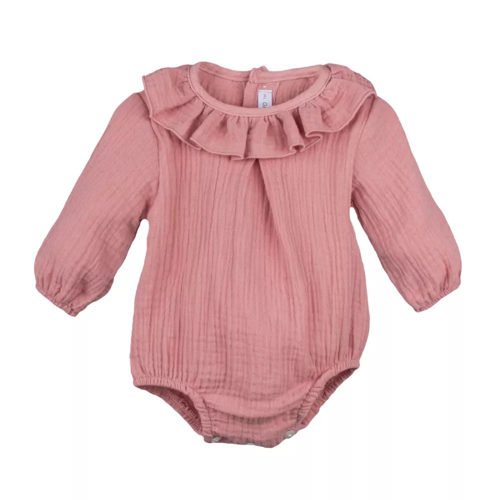 Pelele de bambula Caldera con cuello volante